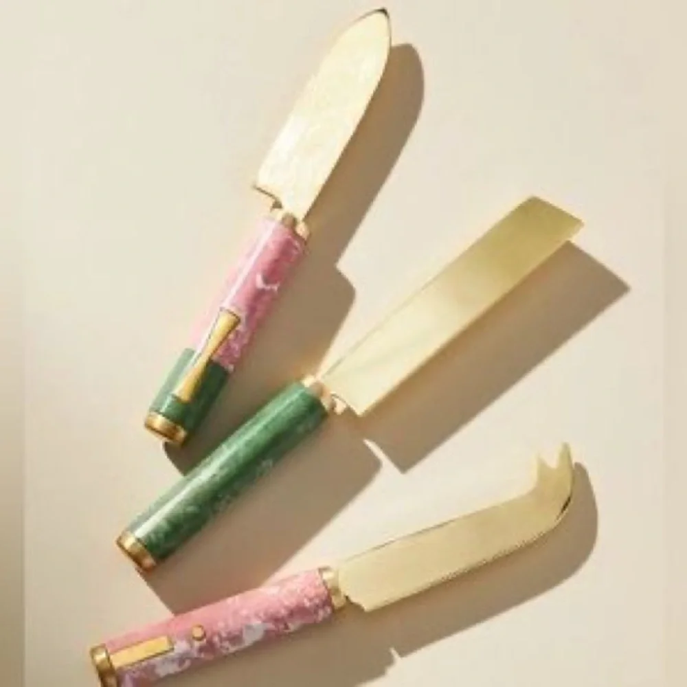 Anthropologie Bergen Cheese Knives, Set of 3
